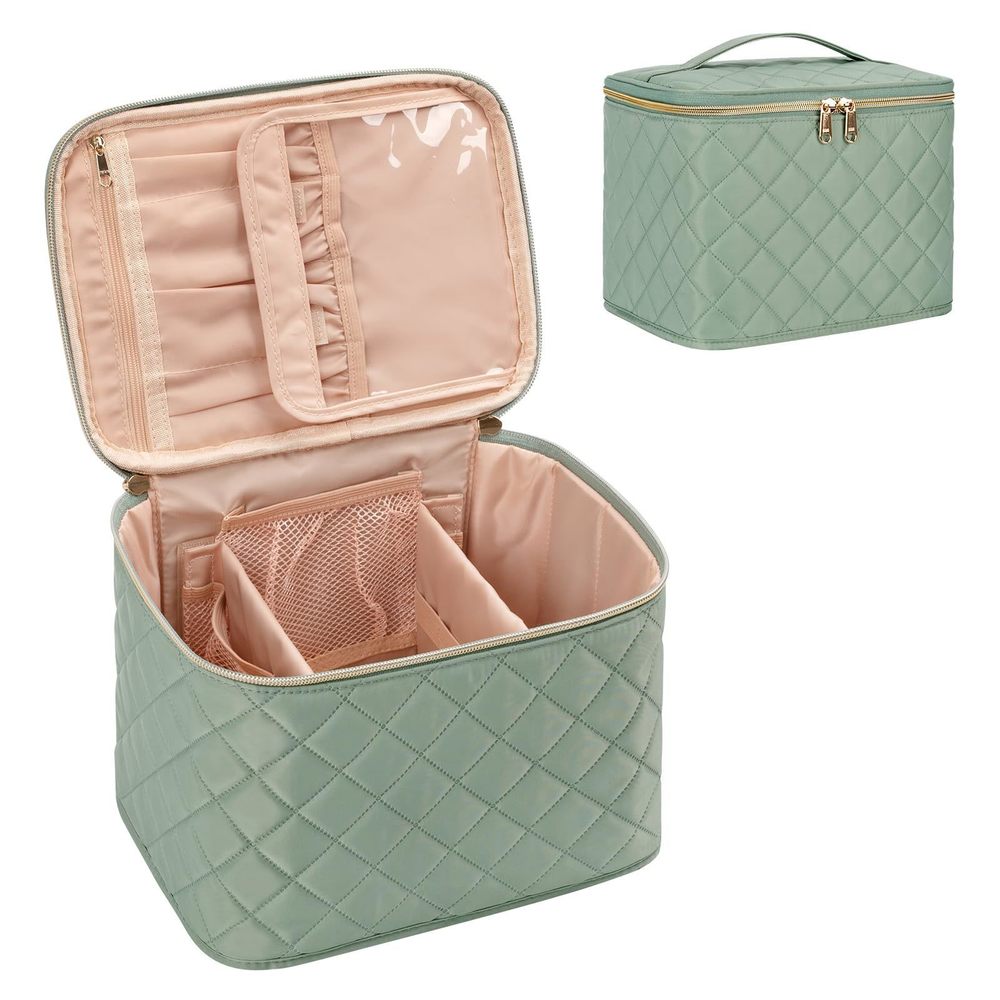 Makeup Bag,large Travel Makeup Bag Organizer Cosmetic Bags For Women Washable🙃